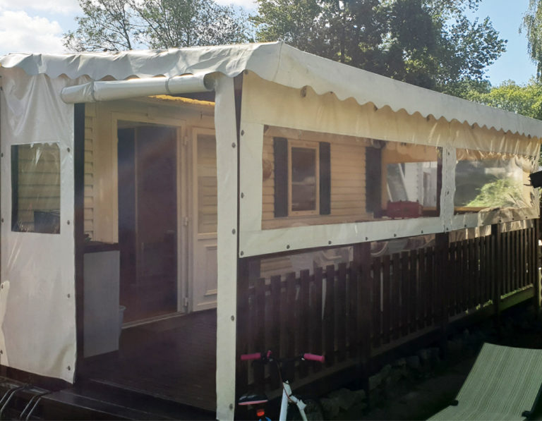 Bâche sur-mesure pour mobil home - SARL GMH | MOBIL HOME